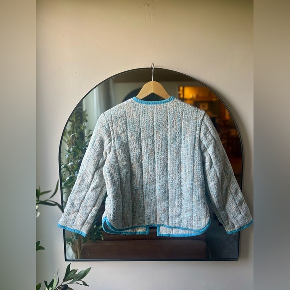 HANDMADE up cycled quilted jacket | size small - Picture 3 of 4